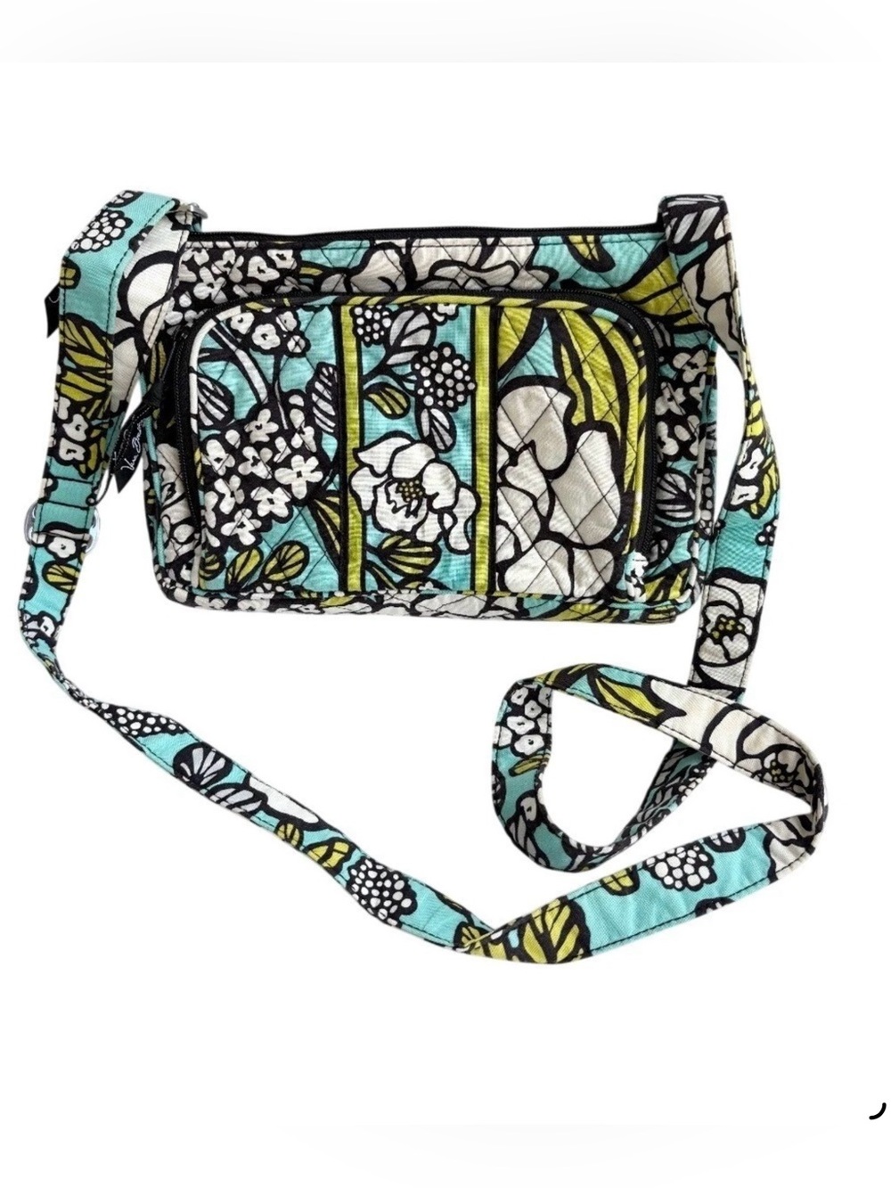 This is a Vera Bradley Tablet Hipster crossbody bag in the retired "Island Bloom